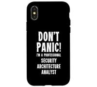 Carcasa para iPhone X/XS Analista de Arquitectura de Seguridad