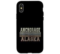 Carcasa para iPhone X/XS Anchorage Retro, Alaska