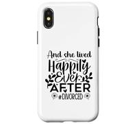 Carcasa para iPhone X/XS and She Lived Happily Ever After Divorced In My Divorced Era