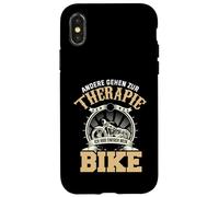 Carcasa para iPhone X/XS Andere Gehen Zur Therapie Ich Hab Einfach Mein Bike