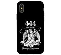 Carcasa para iPhone X/XS Angel Number 444 Protegido Etéreo Angelcore Estética