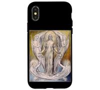 Carcasa para iPhone X/XS Ángeles Ministrando a Cristo Pintura por William Blake 1820
