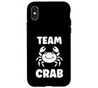 Carcasa para iPhone X/XS Animals Funny Crabs Quote Team Crab