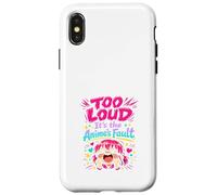 Carcasa para iPhone X/XS Anime Fangirl Gritando Anime Reacción Humor Emocionado Weeb