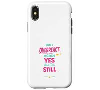 Carcasa para iPhone X/XS Anime Fangirl Gritando Anime Reacción Humor Emocionado Weeb
