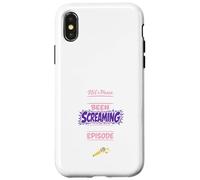 Carcasa para iPhone X/XS Anime Fangirl Gritando Anime Reacción Humor Emocionado Weeb