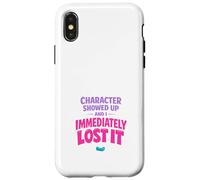 Carcasa para iPhone X/XS Anime Fangirl Gritando Anime Reacción Humor Emocionado Weeb