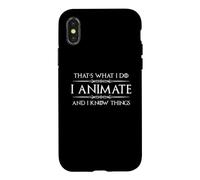 Carcasa para iPhone X/XS Animo y sé Cosas Divertidas animador Digital de Dibujos Animados