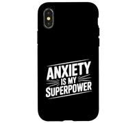 Carcasa para iPhone X/XS Ansiedad es mi Superpotencia Cita Motivacional