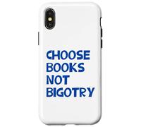 Carcasa para iPhone X/XS Anti-Racista Elige Libros No Bigotry Lector Feminista Lectura