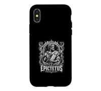 Carcasa para iPhone X/XS Antiguo epicteto estoico el Auto Cita