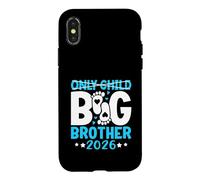 Carcasa para iPhone X/XS Anuncio de bebé Only Child Big Brother 2026