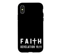 Carcasa para iPhone X/XS Apocalipsis 19:11 19 11 Fe - Dios Jesús Religioso Cristiano