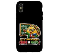 Carcasa para iPhone X/XS Aprendamos sobre el Taco Divertido Maestro del Cinco de Mayo