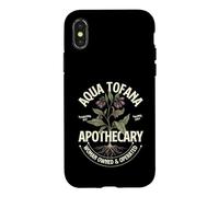 Carcasa para iPhone X/XS Aqua Tofana Apothecary - El Asesinato de un Crimen Real Muestra la Ciencia forense