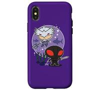 Carcasa para iPhone X/XS Aquaman Movie Chibi Black Manta and Ocean Master