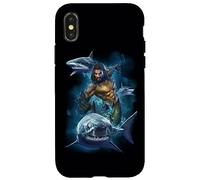 Carcasa para iPhone X/XS Aquaman Movie Swimming with Sharks