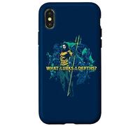 Carcasa para iPhone X/XS Aquaman Movie What Lurks In The Depths?