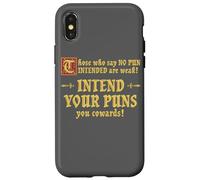Carcasa para iPhone X/XS Aquellos Que Dicen Que no Hay intención de Juego de Palabras Son débiles pretenden Tus Juegos de Palabras