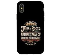 Carcasa para iPhone X/XS Árboles Y Raíces La Forma De La Naturaleza De Mantenerte