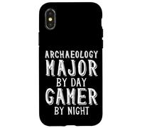 Carcasa para iPhone X/XS Archaeology Major by Day Gamer by Night Archaeologist Gamer
