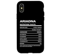 Carcasa para iPhone X/XS Ariadna Datos de Nutrición Nombre Gracioso