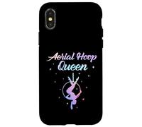 Carcasa para iPhone X/XS Aro aéreo Queen, Love Stars Lyra Hoop, Regalos de Yoga aéreo