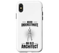 Carcasa para iPhone X/XS Arquitecto Abuelo Arquitecto Planificador Profesión