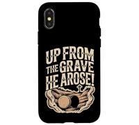 Carcasa para iPhone X/XS Arriba de la Tumba resurrección Cristiana Tumba vacía