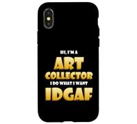 Carcasa para iPhone X/XS Art Collector Costume Idgaf Meme Rare Fine Art Collections