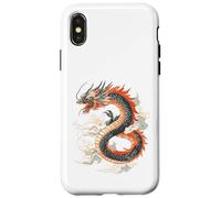Carcasa para iPhone X/XS Arte de Criatura mítica del dragón majestuoso de fantasía