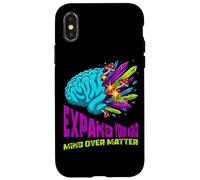 Carcasa para iPhone X/XS Arte de Hongos cristalinos Coloridos del Cerebro anatómico Surrealista