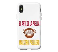Carcasa para iPhone X/XS Arte de la Paella Maestro Paellero Cocinar Humor