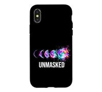 Carcasa para iPhone X/XS Arte de Salpicaduras de Arco Iris para Adultos diagnosticado tardío sin máscara
