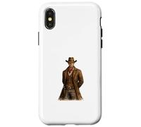 Carcasa para iPhone X/XS Arte del Patrimonio de Western Cowboy Frontier