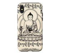 Carcasa para iPhone X/XS Arte Vintage de Buda Serene para Meditación y Mindfulness