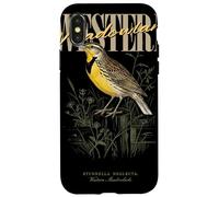 Carcasa para iPhone X/XS Arte Vintage de observación de Aves de Western Meadowlark Love Birds