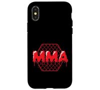 Carcasa para iPhone X/XS Artes Marciales Mixtas MMA Cage with Grid