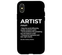 Carcasa para iPhone X/XS Artista Diccionario Definición Amante del Arte Artista Creativo