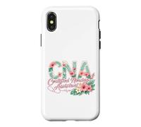 Carcasa para iPhone X/XS Asistente de enfermería certificada por CNA Tropical Flowers Summer Girl