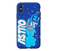 Carcasa para iPhone X/XS Astro BOT with Dog Rocket Space Exploring Video Game