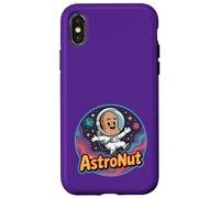 Carcasa para iPhone X/XS Astronut Lindo Cacahuete En Espacio Galaxia Astronauta Juego de Palabras