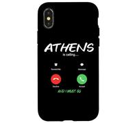 Carcasa para iPhone X/XS Atenas está Llamando y Tengo Que IR a Grecia Viajar Griego