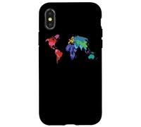 Carcasa para iPhone X/XS Atlas de Bandera del país del Mapa del Mundo
