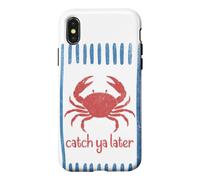 Carcasa para iPhone X/XS Atrapa ya más Tarde Cangrejo Sailorcore Fishermencore