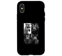 Carcasa para iPhone X/XS Auriculares Zebra Goldchain Beer