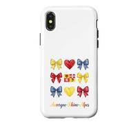 Carcasa para iPhone X/XS Auvergne Rhône Alpes Coquette Bow Girls