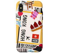 Carcasa para iPhone X/XS Aventura de Pase de embarque de Viaje a Hong Kong