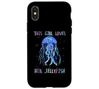 Carcasa para iPhone X/XS Awesome Cute Underwater This Girl Loves Her Jellyfish
