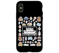 Carcasa para iPhone X/XS Ayudando a los pequeños Humanos a Hacer Grandes Cosas Regalo de guardería Preescolar
